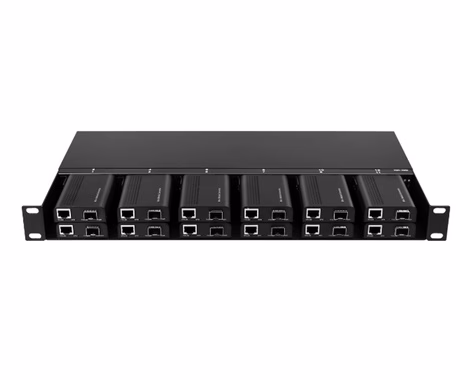 1RU 12 Slots Fiber Media Converter Rack (2000-AA)